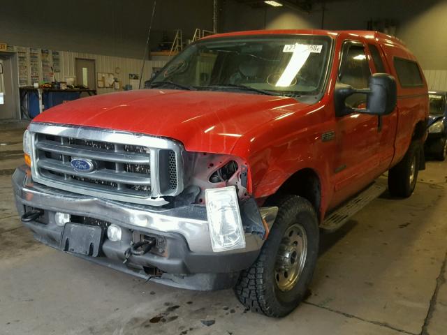 1FTSX31F12EC04322 - 2002 FORD F350 SRW S RED photo 2