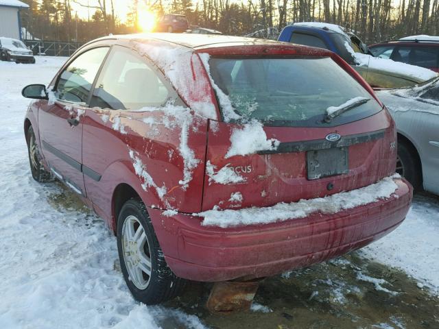 3FAFP31313R112428 - 2003 FORD FOCUS ZX3 RED photo 3