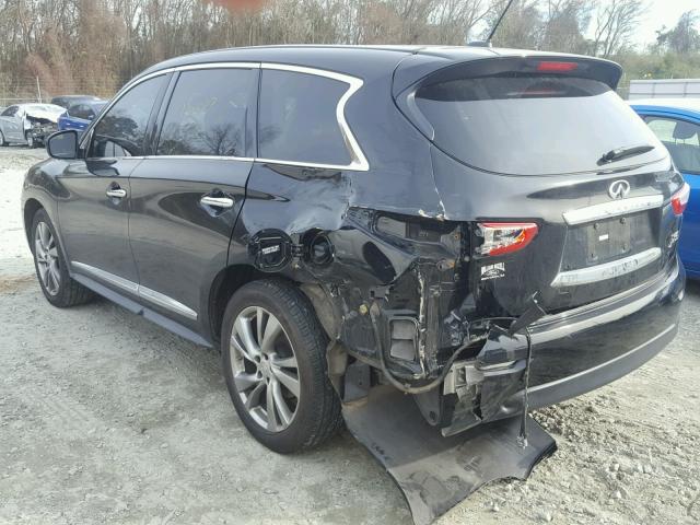 5N1AL0MM0DC320105 - 2013 INFINITI JX35 BASE BLACK photo 3