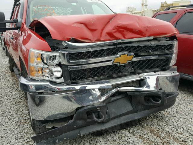 1GC2KVCG4DZ415770 - 2013 CHEVROLET SILVERADO RED photo 9