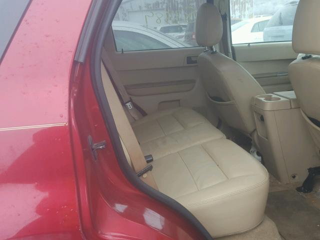 1FMCU03Z88KB05828 - 2008 FORD ESCAPE XLT RED photo 6