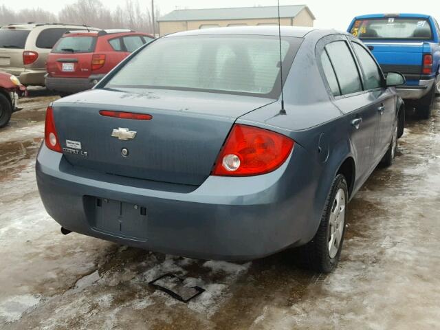 1G1AK55F867738971 - 2006 CHEVROLET COBALT LS BLUE photo 4