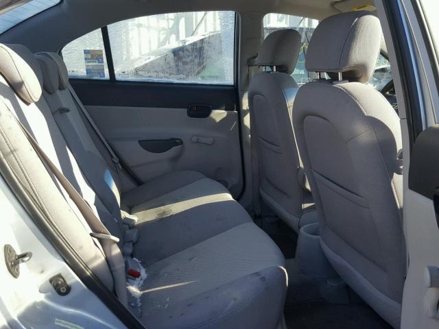 KMHCN46C77U118679 - 2007 HYUNDAI ACCENT GLS SILVER photo 6