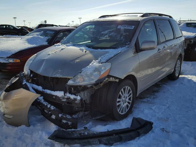 5TDZK22C87S062001 - 2007 TOYOTA SIENNA XLE BEIGE photo 2