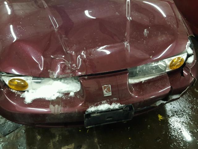 1G8ZK52782Z281644 - 2002 SATURN SL2 BURGUNDY photo 9