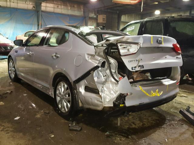 5XXGN4A73EG271482 - 2014 KIA OPTIMA EX SILVER photo 3