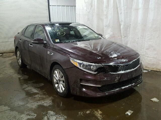 5XXGU4L32GG002146 - 2016 KIA OPTIMA EX PURPLE photo 1