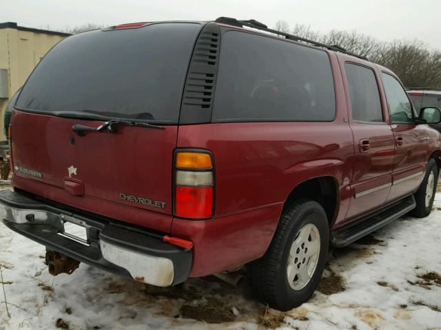 3GNFK16Z75G171919 - 2005 CHEVROLET SUBURBAN K MAROON photo 4