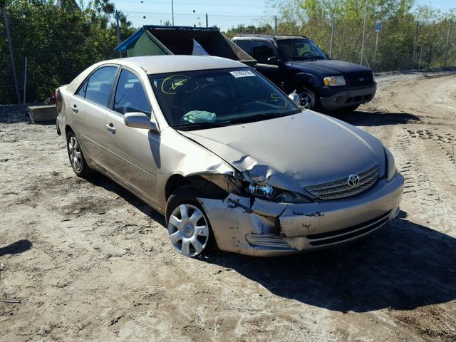 4T1BE32KX2U004249 - 2002 TOYOTA CAMRY LE GOLD photo 1