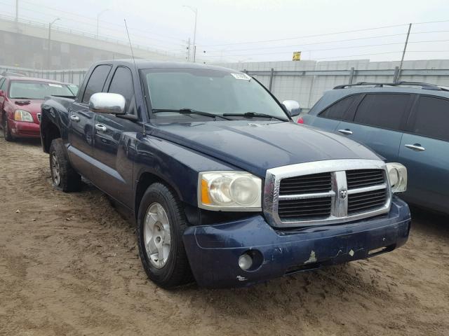 1D7HE48K46S599361 - 2006 DODGE DAKOTA QUA BLUE photo 1