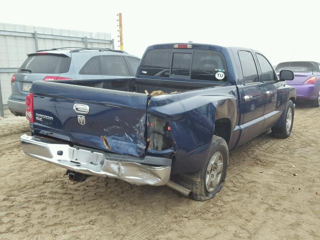 1D7HE48K46S599361 - 2006 DODGE DAKOTA QUA BLUE photo 4