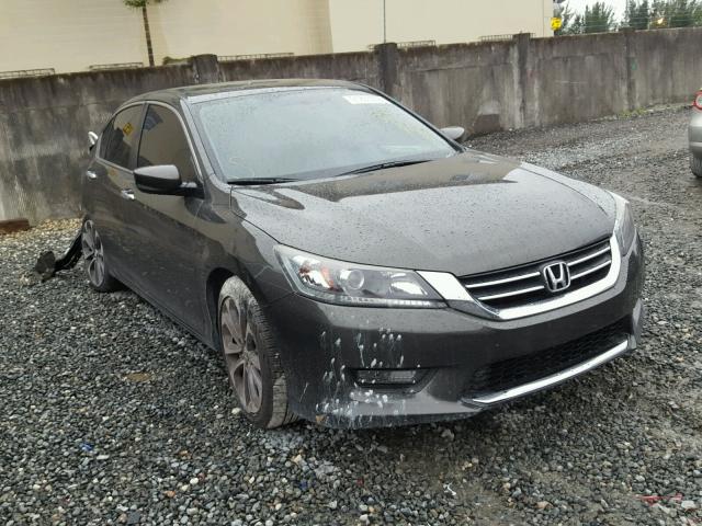 1HGCR2F58EA163886 - 2014 HONDA ACCORD SPO GRAY photo 1