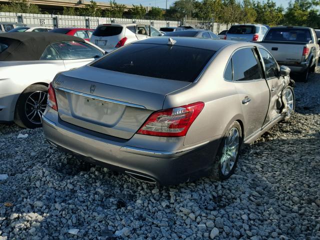 KMHGH4JF9BU035516 - 2011 HYUNDAI EQUUS SIGN GRAY photo 4