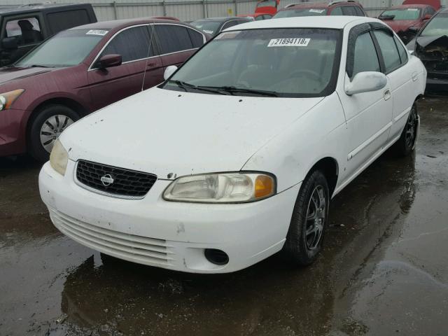 3N1CB51D52L681626 - 2002 NISSAN SENTRA XE WHITE photo 2