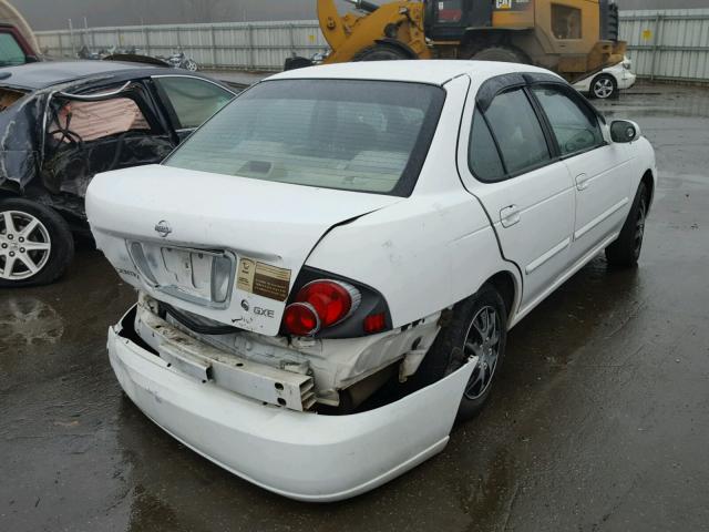 3N1CB51D52L681626 - 2002 NISSAN SENTRA XE WHITE photo 4