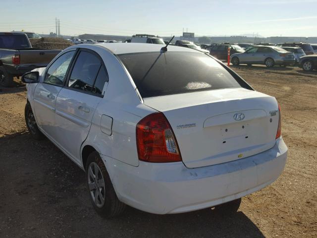 KMHCN46C88U191593 - 2008 HYUNDAI ACCENT GLS WHITE photo 3