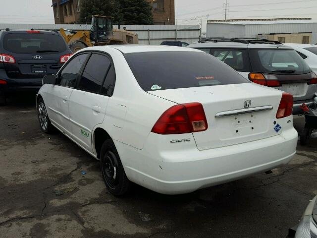 1HGEN26592L000197 - 2002 HONDA CIVIC GX WHITE photo 3