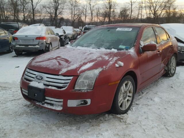 3FAHP08139R108529 - 2009 FORD FUSION SEL RED photo 2