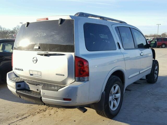 5N1BA0ND1DN615355 - 2013 NISSAN ARMADA SV SILVER photo 4