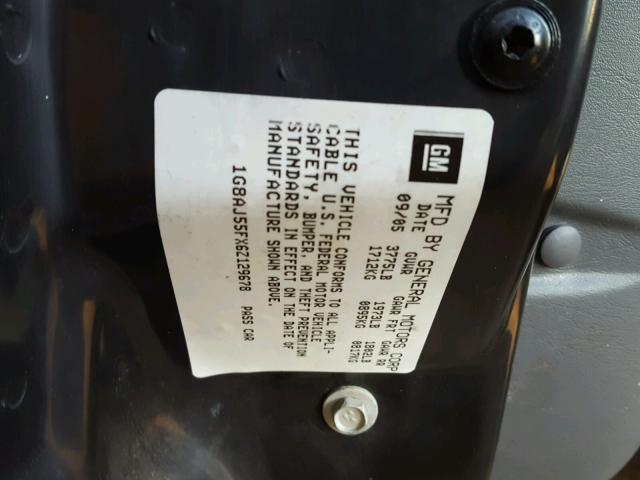 1G8AJ55FX6Z129678 - 2006 SATURN ION LEVEL BLACK photo 10