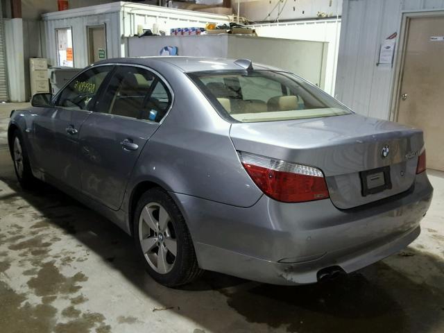 WBANF73507CU25535 - 2007 BMW 530 XI GRAY photo 3