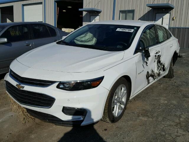 1G1ZE5ST5GF352455 - 2016 CHEVROLET MALIBU LT WHITE photo 2