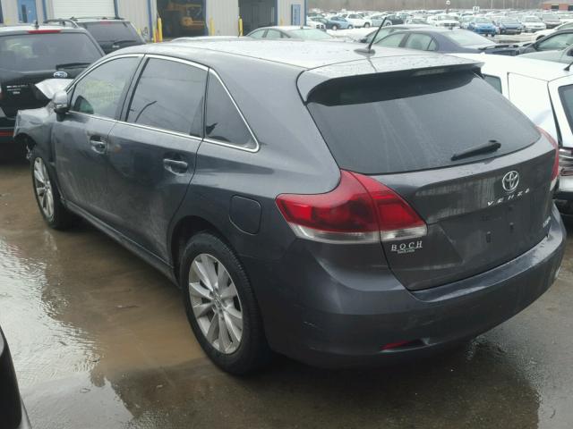 4T3BA3BB3DU035431 - 2013 TOYOTA VENZA LE GRAY photo 3