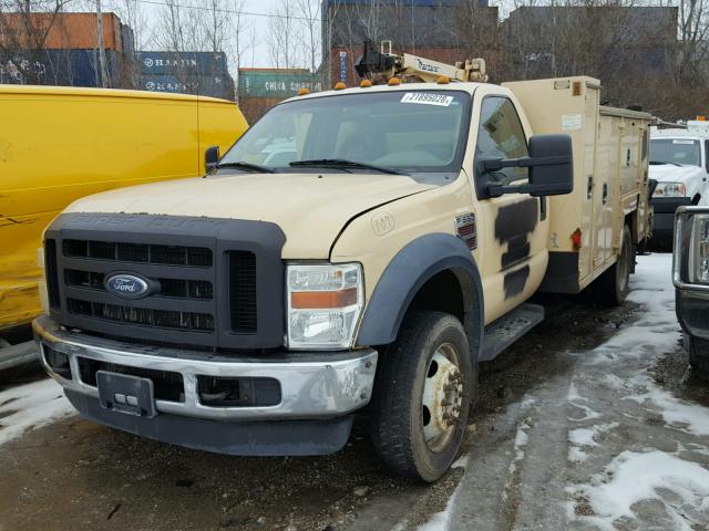 1FDAF56R78EE43178 - 2008 FORD F550 SUPER TAN photo 2