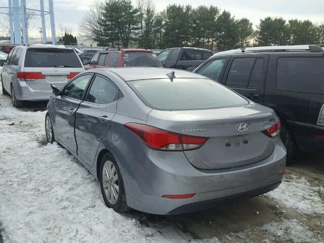 KMHDH4AE2FU225044 - 2015 HYUNDAI ELANTRA SE SILVER photo 3