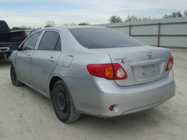 JTDBL40E99J017339 - 2009 TOYOTA COROLLA BA SILVER photo 3