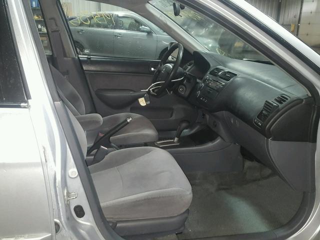 2HGES26712H508395 - 2002 HONDA CIVIC EX ვერცხლისფერი ფოტო 5