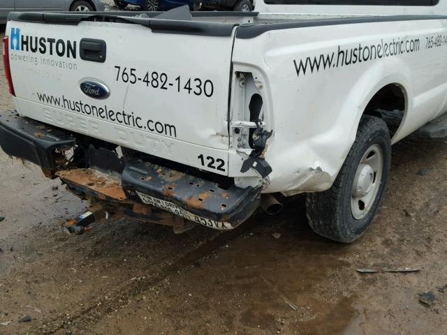 1FTNF20588ED94857 - 2008 FORD F250 SUPER WHITE photo 9