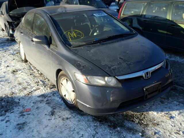 JHMFA36217S005576 - 2007 HONDA CIVIC HYBR GRAY photo 1