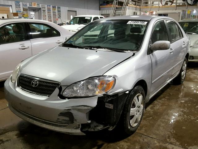 1NXBR32E76Z624450 - 2006 TOYOTA COROLLA CE SILVER photo 2