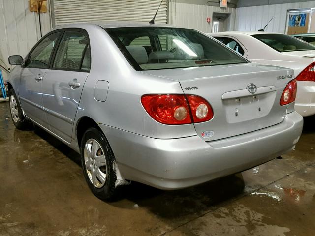 1NXBR32E76Z624450 - 2006 TOYOTA COROLLA CE SILVER photo 3