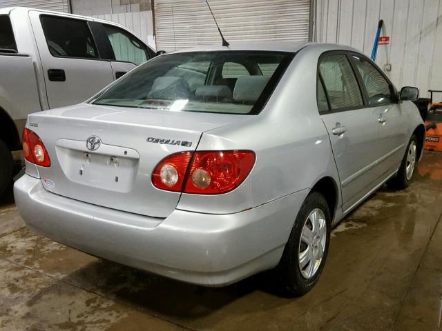 1NXBR32E76Z624450 - 2006 TOYOTA COROLLA CE SILVER photo 4