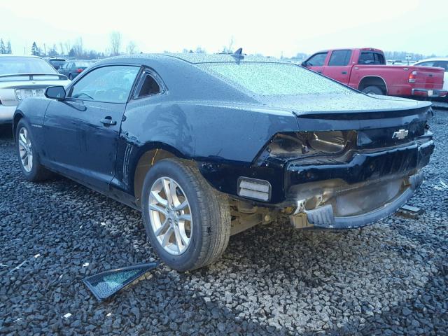 2G1FB1E38D9137799 - 2013 CHEVROLET CAMARO LT BLACK photo 3