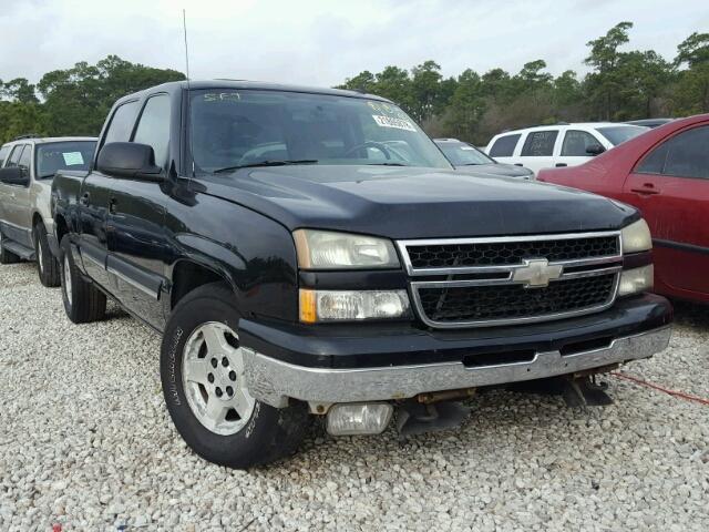 2GCEC13T461235748 - 2006 CHEVROLET SILVERADO BLACK photo 1