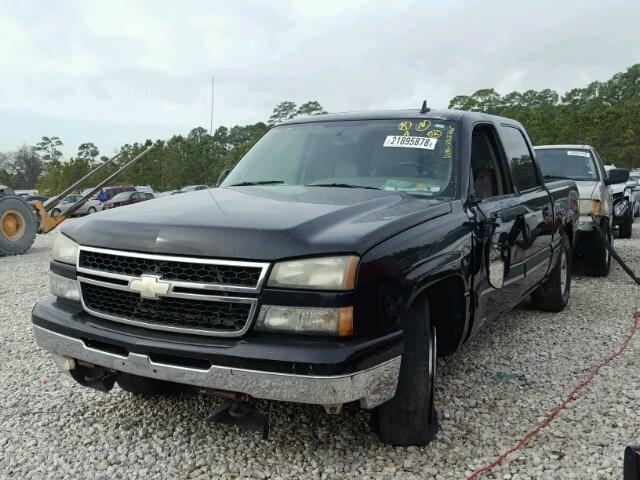 2GCEC13T461235748 - 2006 CHEVROLET SILVERADO BLACK photo 2