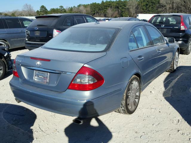 WDBUF56X87B035786 - 2007 MERCEDES-BENZ E 350 BLUE photo 4