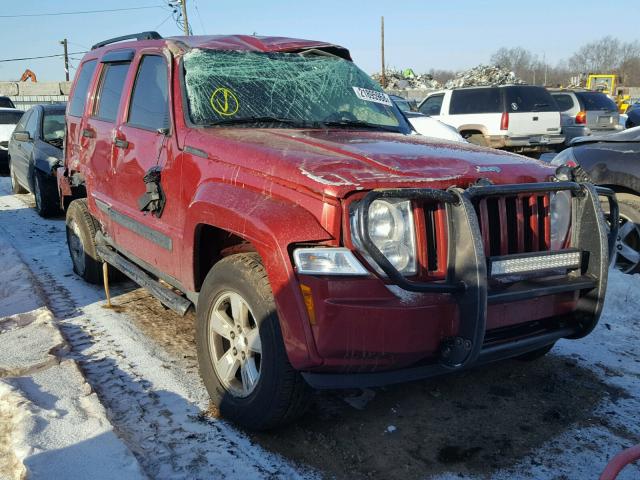 1J8GN28K89W510035 - 2009 JEEP LIBERTY SP BURGUNDY photo 1