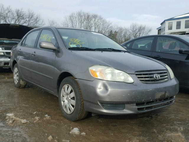 2T1BR38E03C103025 - 2003 TOYOTA COROLLA CE GRAY photo 1