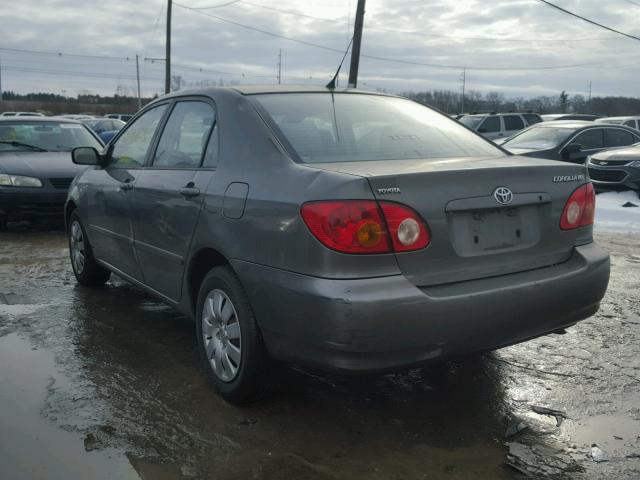 2T1BR38E03C103025 - 2003 TOYOTA COROLLA CE GRAY photo 3