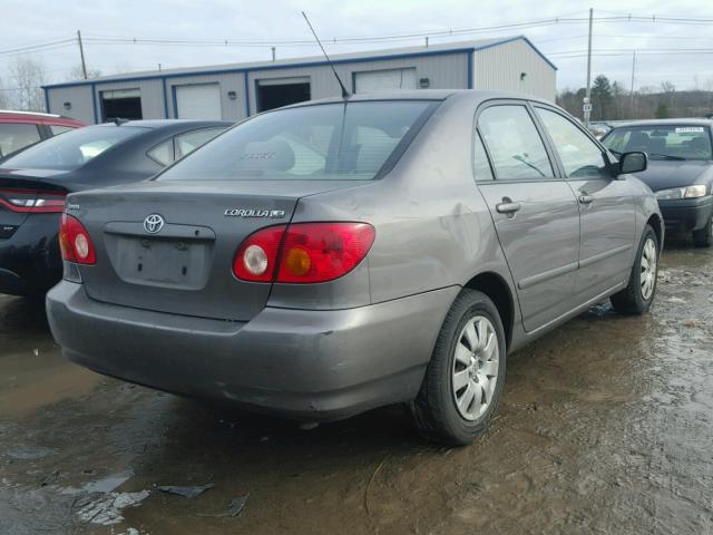 2T1BR38E03C103025 - 2003 TOYOTA COROLLA CE GRAY photo 4