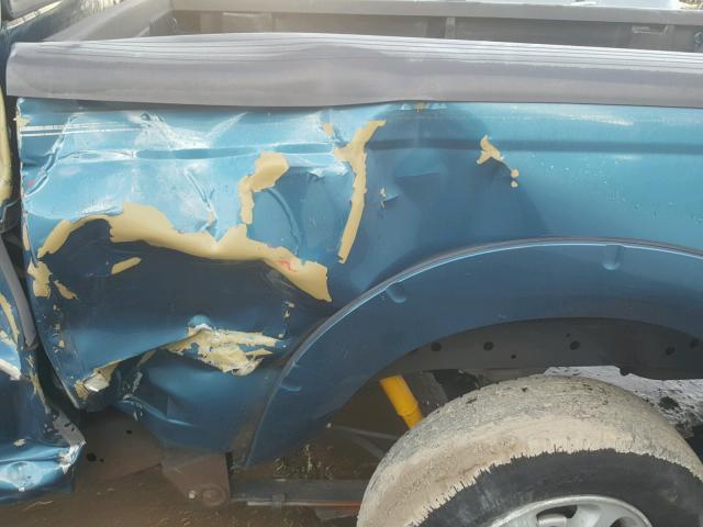 1N6DD26T84C431075 - 2004 NISSAN FRONTIER K BLUE photo 9