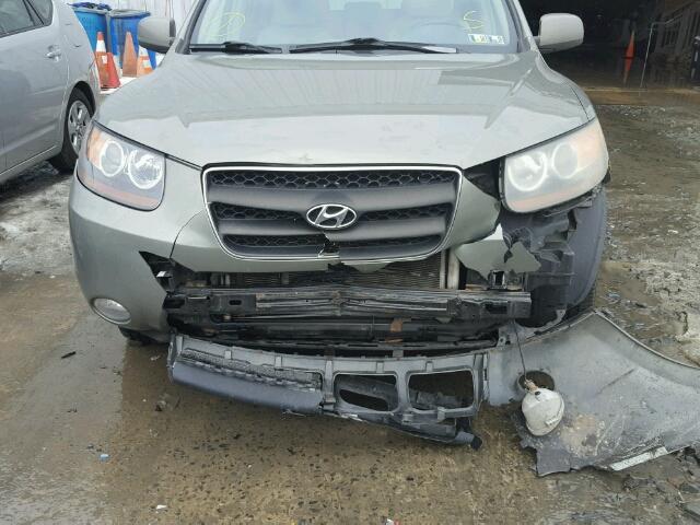 5NMSH13E47H079391 - 2007 HYUNDAI SANTA FE S GREEN photo 9