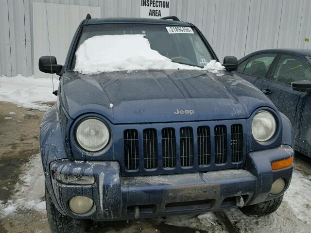 1J8GL58K92W201932 - 2002 JEEP LIBERTY LI BLUE photo 9