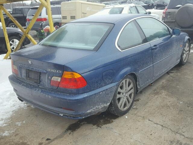 WBABN53462JU25478 - 2002 BMW 330 CI BLUE photo 4