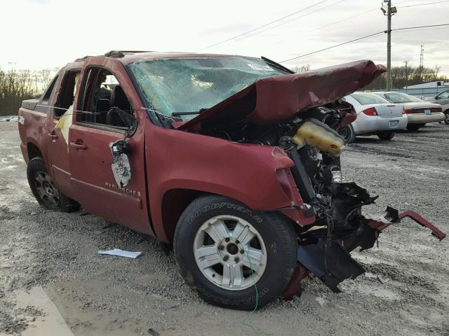 3GNFK123X7G246598 - 2007 CHEVROLET AVALANCHE MAROON photo 1