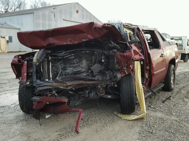 3GNFK123X7G246598 - 2007 CHEVROLET AVALANCHE MAROON photo 2